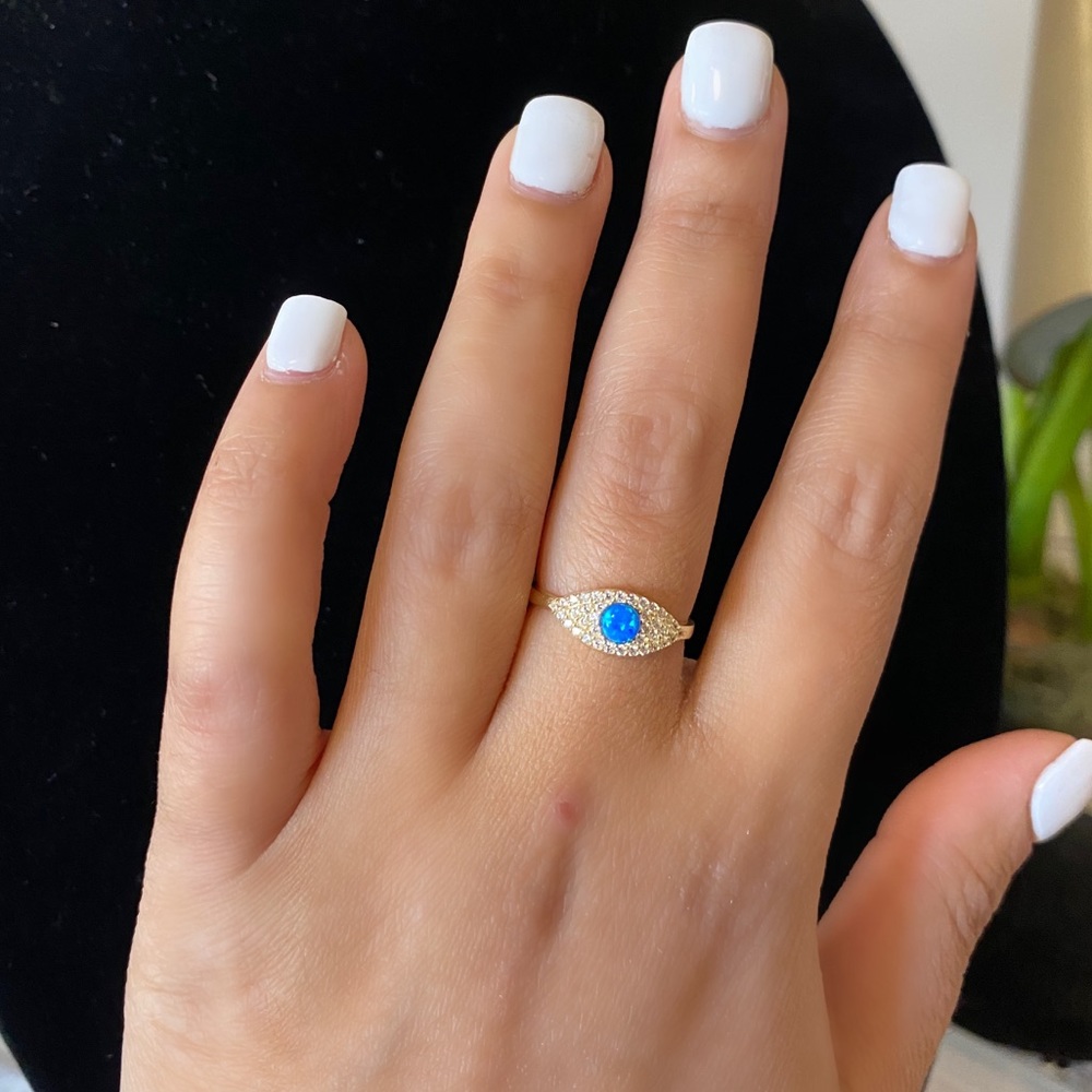 Blue evil eye ring 🧿 - Picture 2 of 2